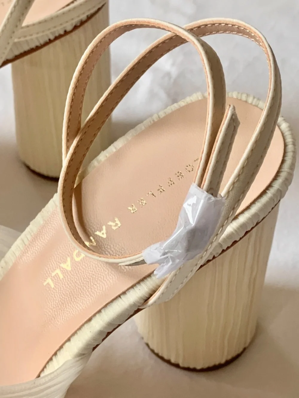 Loeffler Randall Camellia Pleated Bow Heel Pearl US9 NEW - Picture 5 of 16